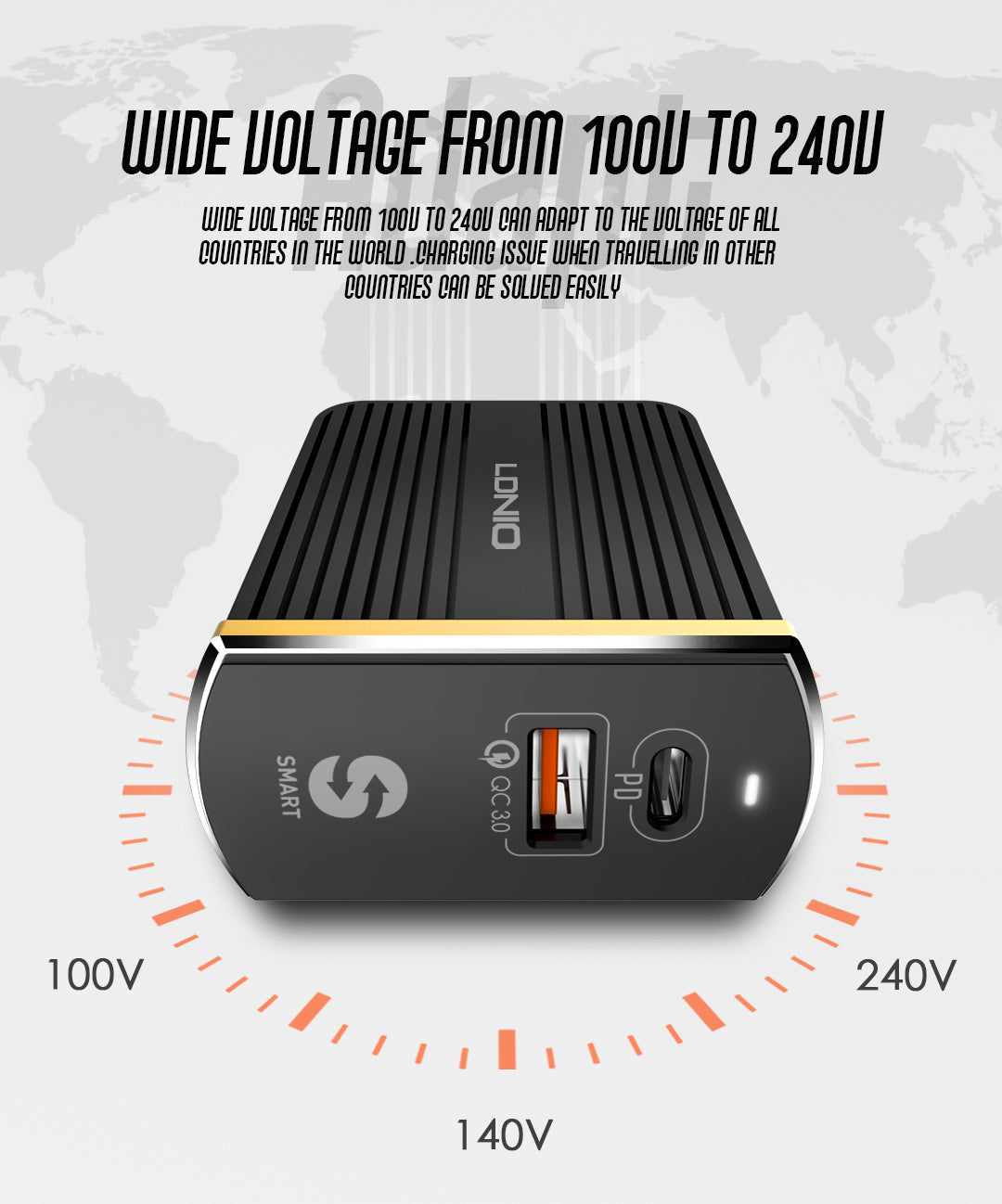 LDNIO A2502C EU Plug With Type-C Slot