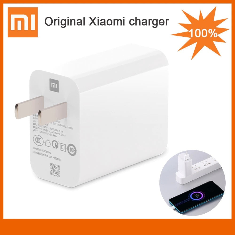 Xiaomi Mi 33W Wall charger safe and secure charging power With Cable