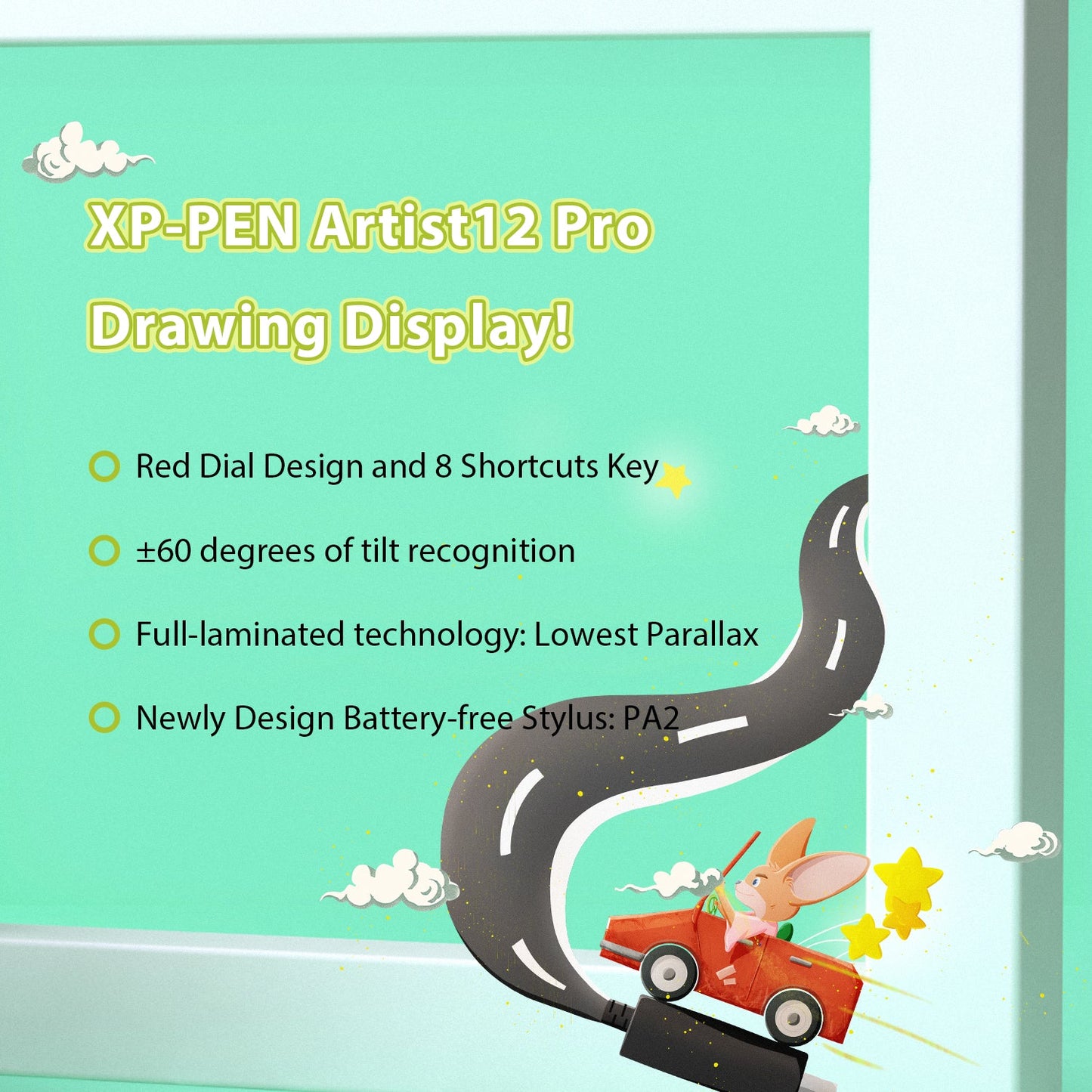 XPPen Artist 12 Pro 11.6" Drawing Tablet with Screen Pen Display
