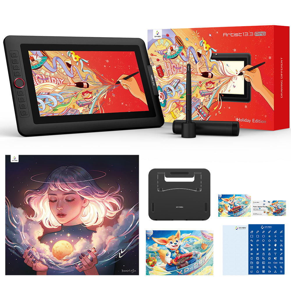 XPPen Artist13.3 Pro Drawing Tablet with Screen Full-Laminated Graphics Drawing Monitor