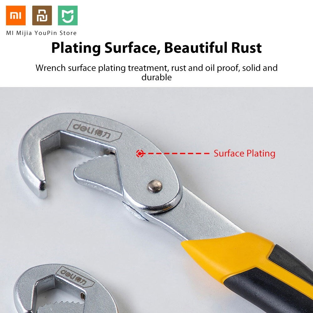 Xiaomi Universal Wrench Set Surface Plating High Carbon Steel Forging Gear Design Safe Labor-Saving