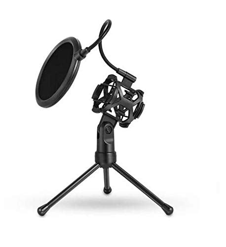Yanmai Custom Microphone Stand with Pop Filter HR121-PS2 (No Microphone Only Stand)