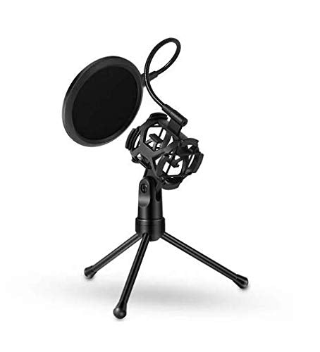 Yanmai Custom Microphone Stand with Pop Filter HR121-PS2 (No Microphone Only Stand)