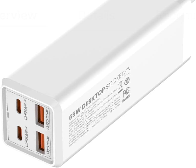 dnio 65W Multifunction Universal Power Adapter SC1418