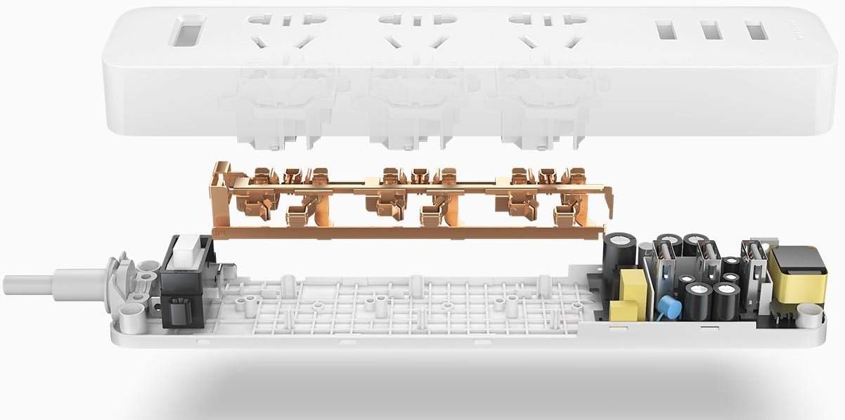 Xiaomi Mi Power Strip 3 Sockets / 3 USB Ports - White