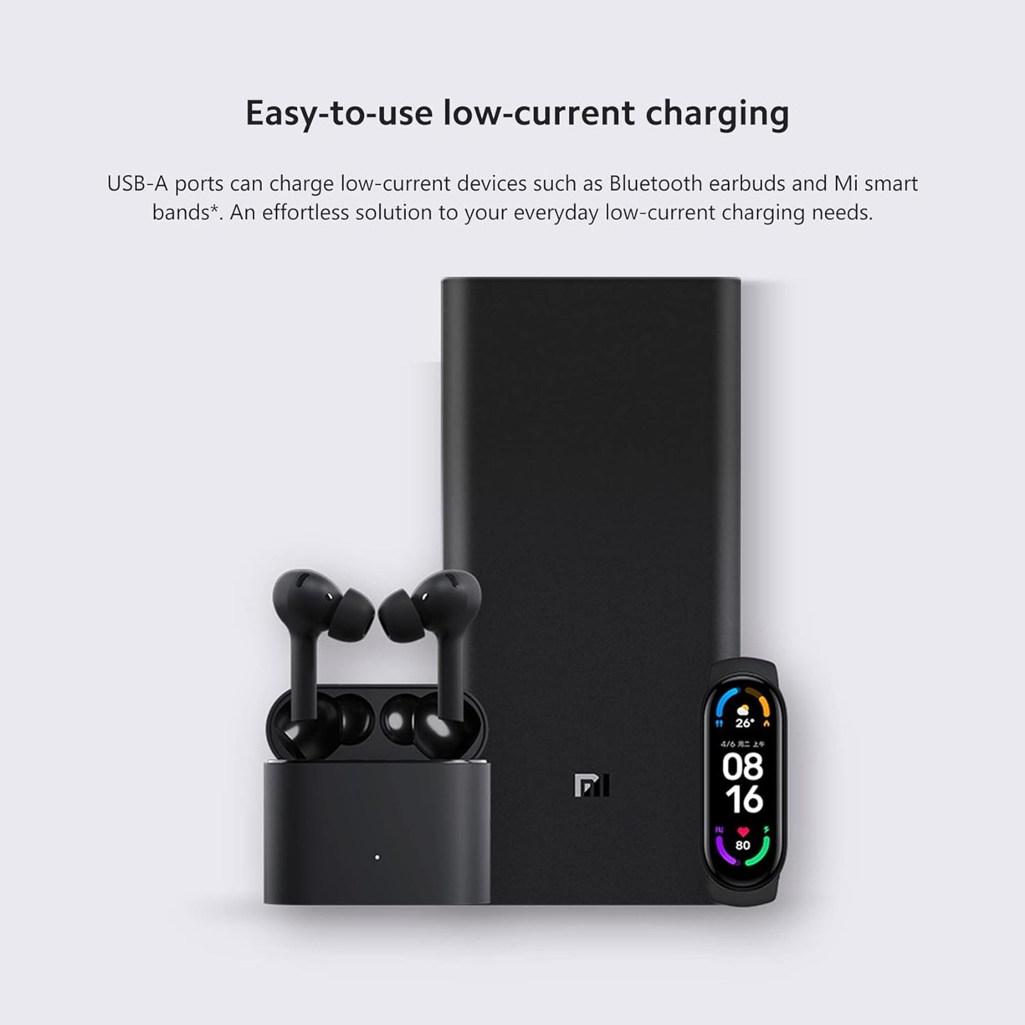 Xiaomi Mi Power Bank 3 20000mAh 50W Max Flash Charge 3Ports Output for Laptop and Smartphone - Black