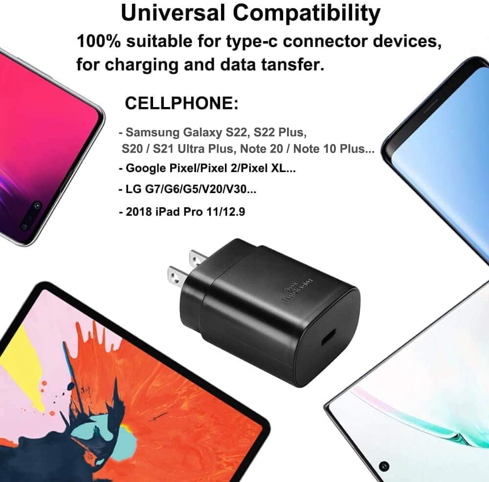 Samsung USB Type-C Charger 25W Black (EP-TA800XBEGWW)