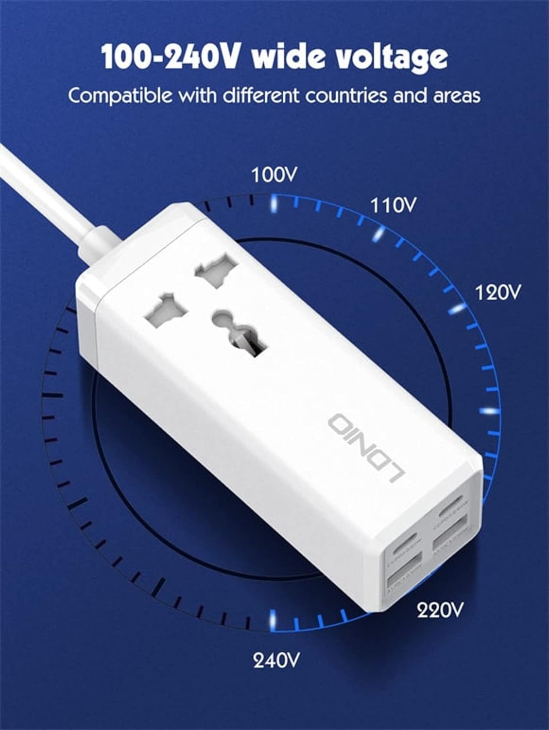 dnio 65W Multifunction Universal Power Adapter SC1418