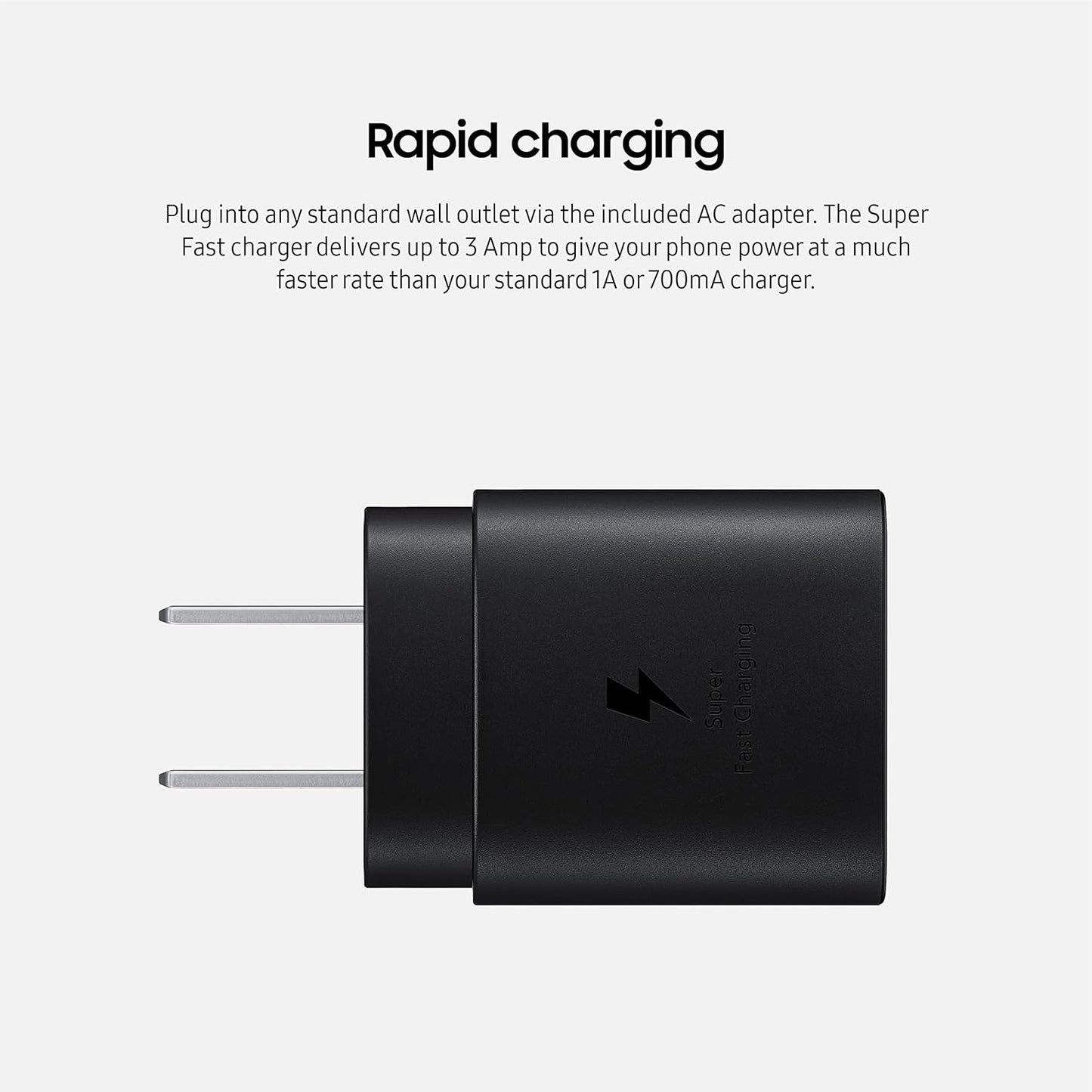 Samsung USB Type-C Charger 25W Black (EP-TA800XBEGWW)