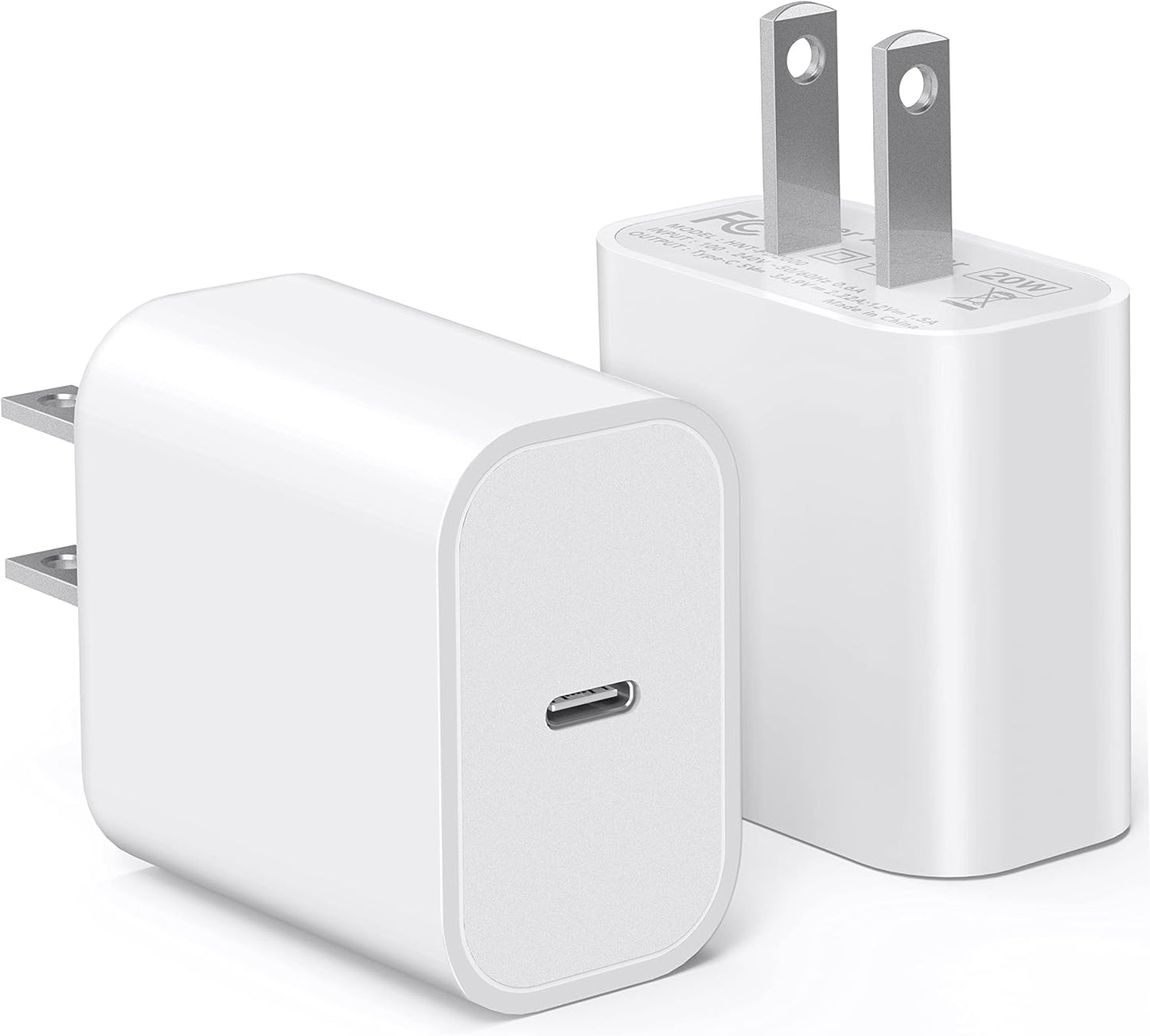 Apple 20W USB-C Power Adapter - iPhone Charger with Fast Charging Capability, Type C Wall Charger