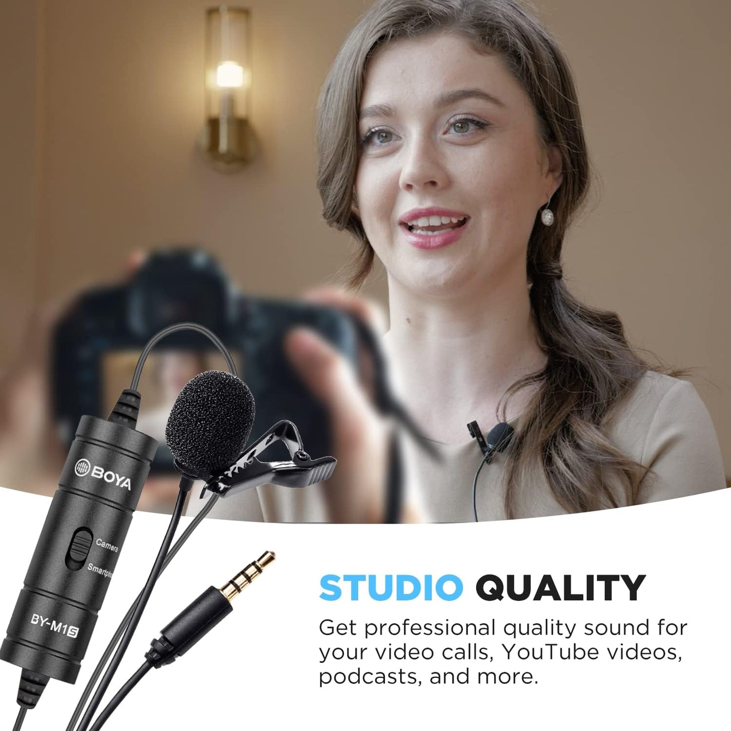 BOYA BY-M1S Professional Lavalier Microphone