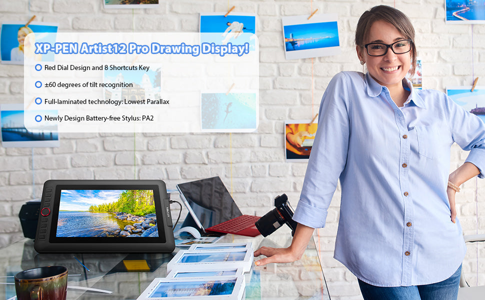XPPen Artist 12 Pro 11.6" Drawing Tablet with Screen Pen Display