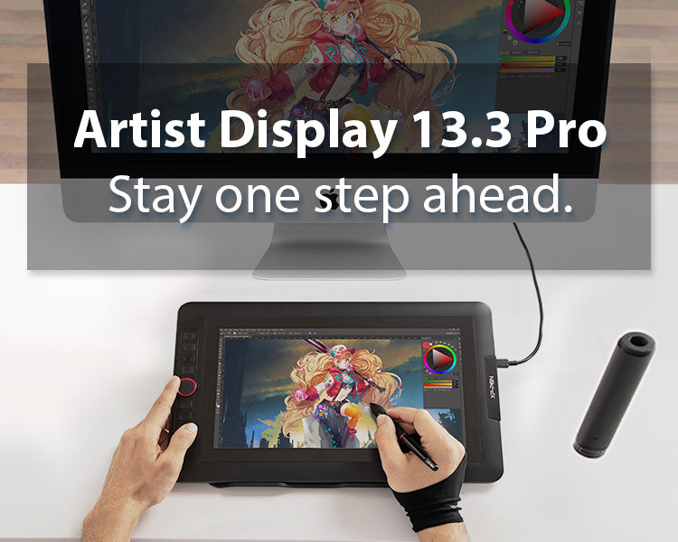 XPPen Artist13.3 Pro Drawing Tablet with Screen Full-Laminated Graphics Drawing Monitor