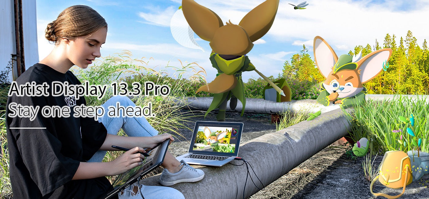 XPPen Artist13.3 Pro Drawing Tablet with Screen Full-Laminated Graphics Drawing Monitor
