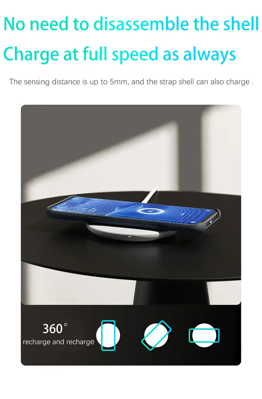 OPPO 15W WIRELESS CHARGER ( INCLUDES TYPE-C FLASH CHARGING CABLE )