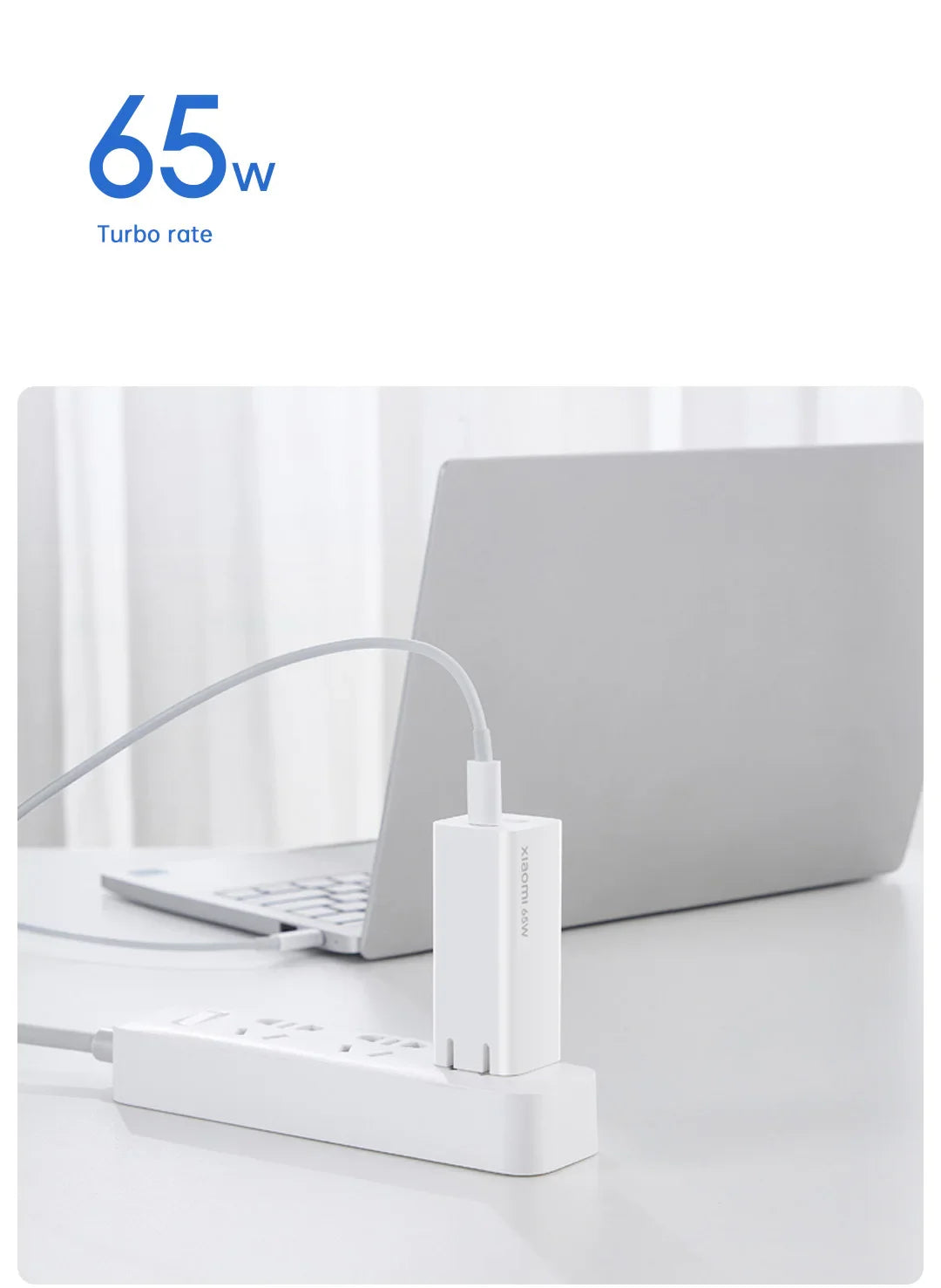 Xiaomi Mi GaN 65W Travel Charger 1A1C Type-C Smart Output PD Quick Charger