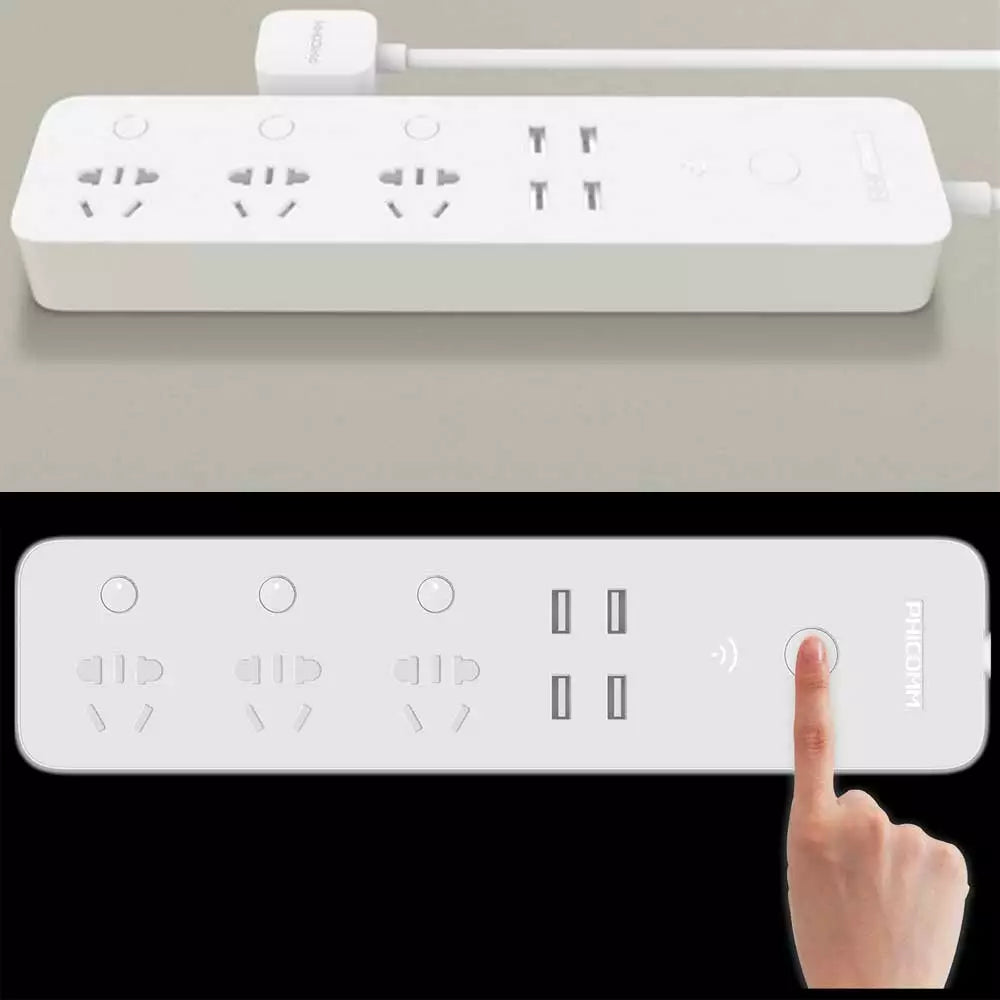 PHICOMM DC1 PLUG-IN INTELLIGENT CONTROL 4 SETS OF USB CHARGING PORT
