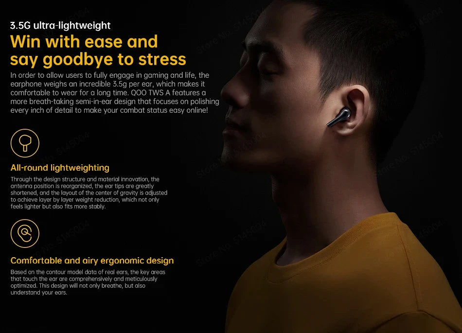 Vivo IQOO TWS Air TWS Earphone Bluetooth 5.2 Dual Mic