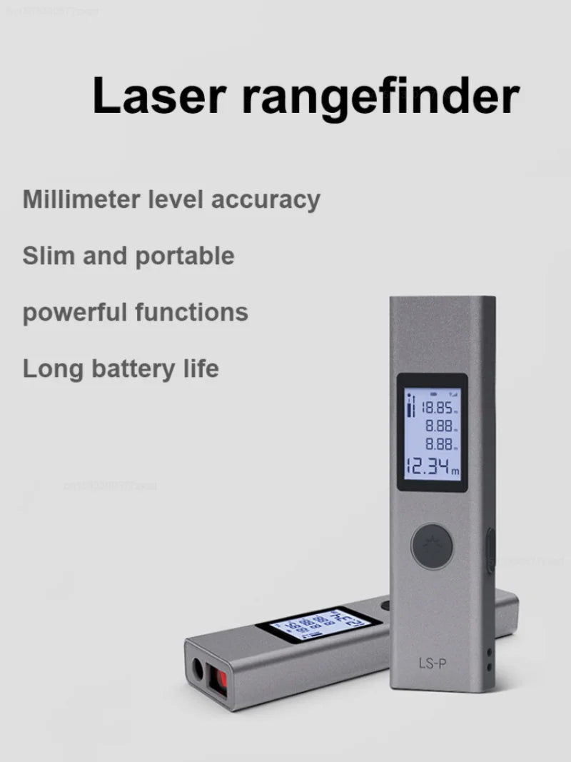 LS - P Laser Range Finder Infrared Hand-held Distance Meter from Xiaomi youpin - Silver