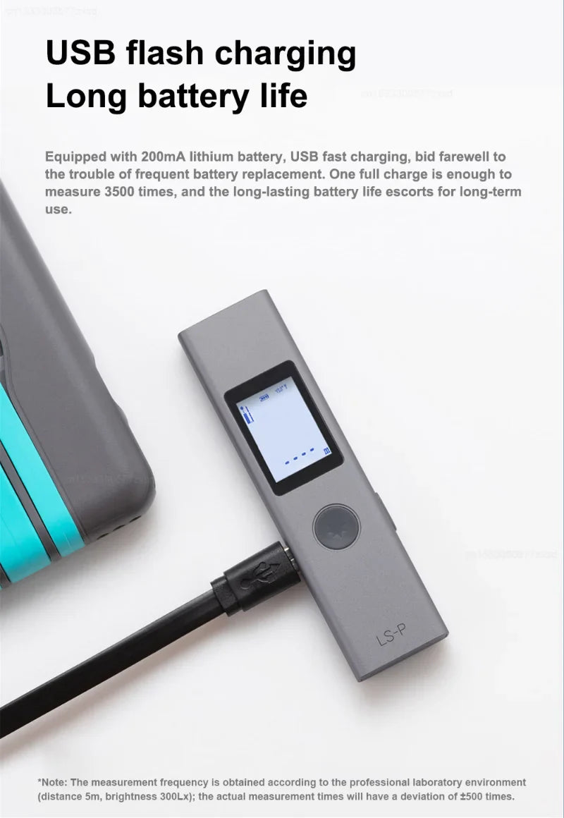 LS - P Laser Range Finder Infrared Hand-held Distance Meter from Xiaomi youpin - Silver