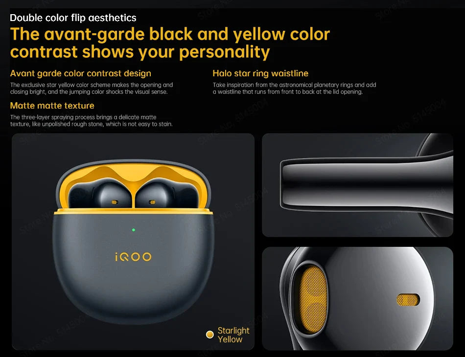 Vivo IQOO TWS Air TWS Earphone Bluetooth 5.2 Dual Mic