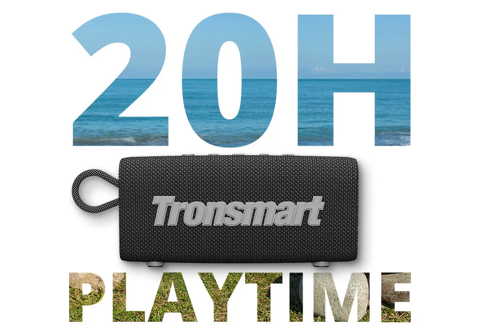 Tronsmart Trip Bluetooth 5.3 Speaker Dual-Driver Portable Speaker Black & Blue