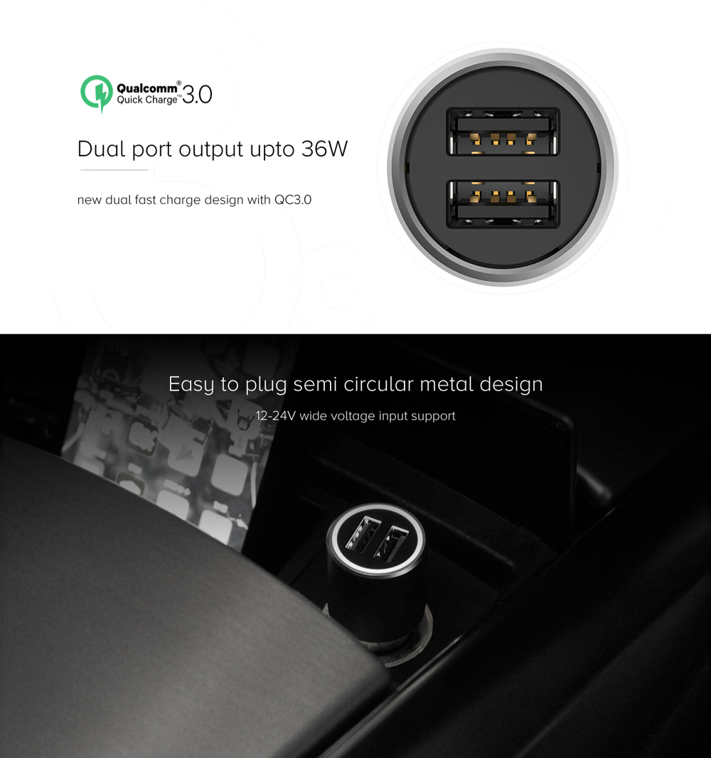 Xiaomi Mi QC 3.0 Car Charger