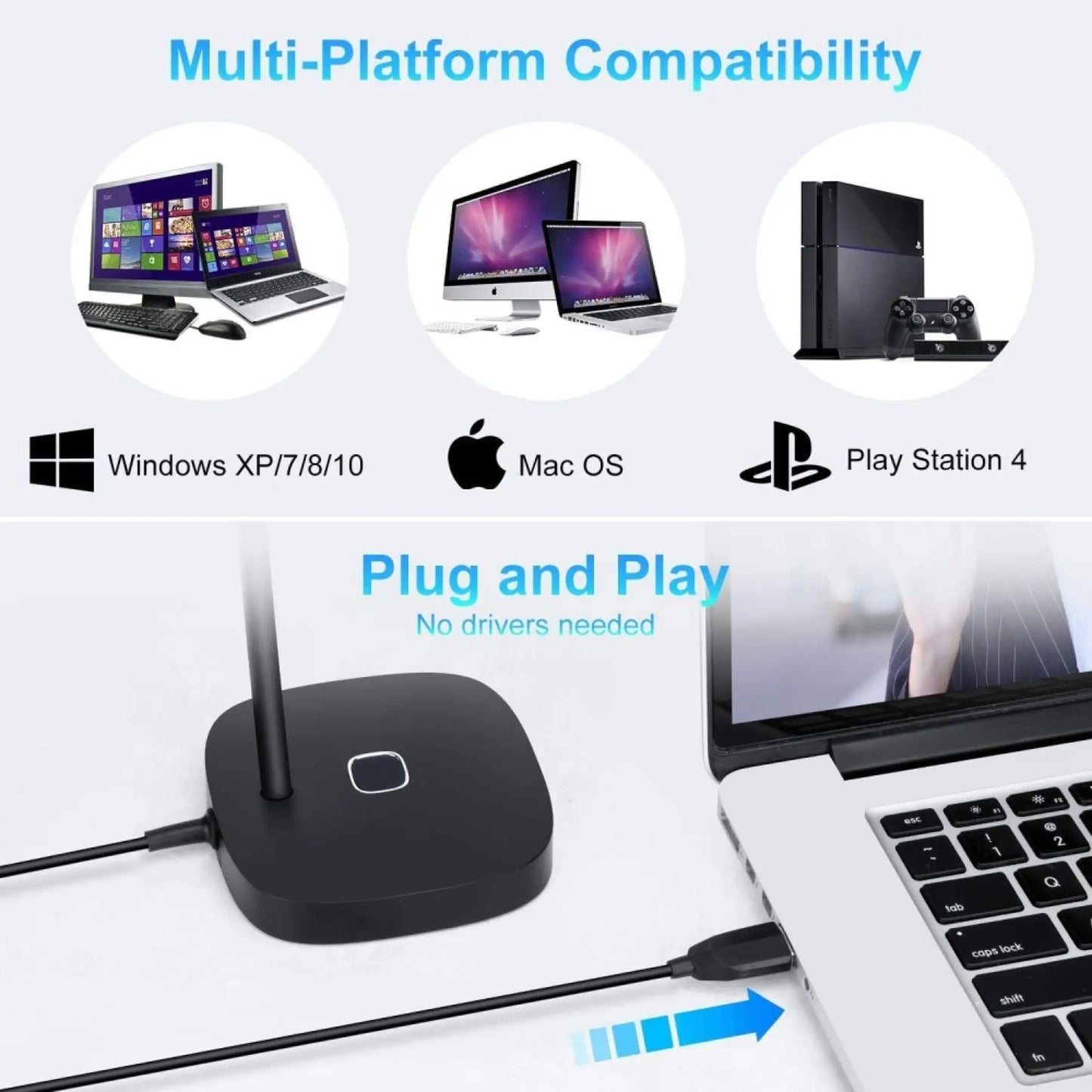 YANMAI Touch Mute G22 Gooseneck Usb Microphone