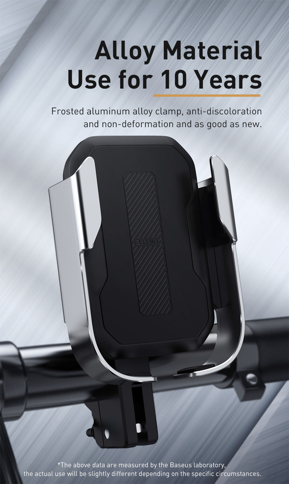 Baseus Armor Motorcycle Holder adjustable phone bike mount holder for handlebar and mirror