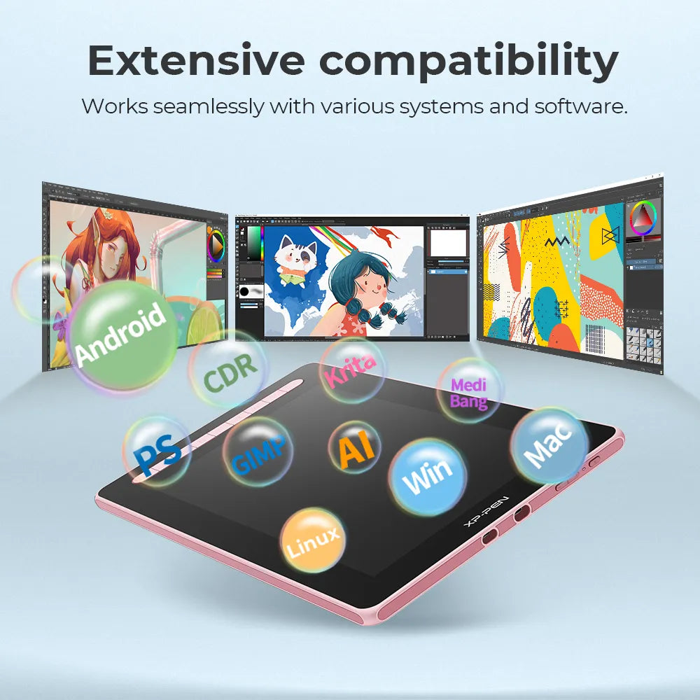 XPPen Artist 13 (Gen 2) Drawing Tablet with Screen , Full Laminated 13.3 inch IPS Screen