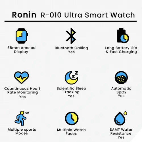 Ronin R-010 Ultra Smart Watch