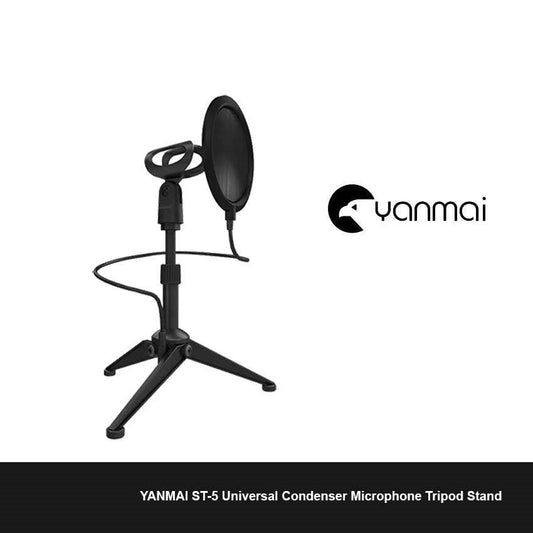 YANMAI ST-5 up & down metal Microphone's stand with pop filter