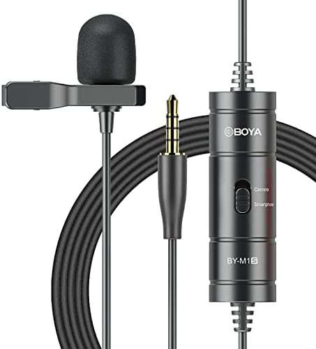 BOYA BY M1 Lavalier Microphone Audio Recorder for phone Canon Nikon DSLR Camera