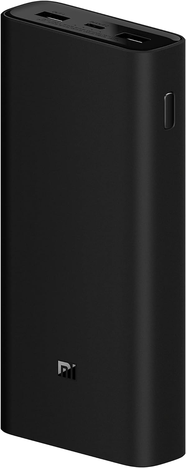 Xiaomi Mi Power Bank 3 20000mAh 50W Max Flash Charge 3Ports Output for Laptop and Smartphone - Black