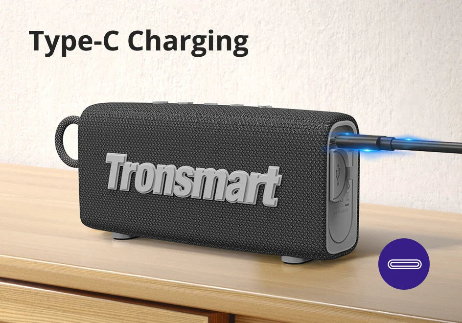 Tronsmart Trip Bluetooth 5.3 Speaker Dual-Driver Portable Speaker Black & Blue