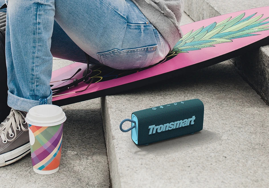 Tronsmart Trip Bluetooth 5.3 Speaker Dual-Driver Portable Speaker Black & Blue