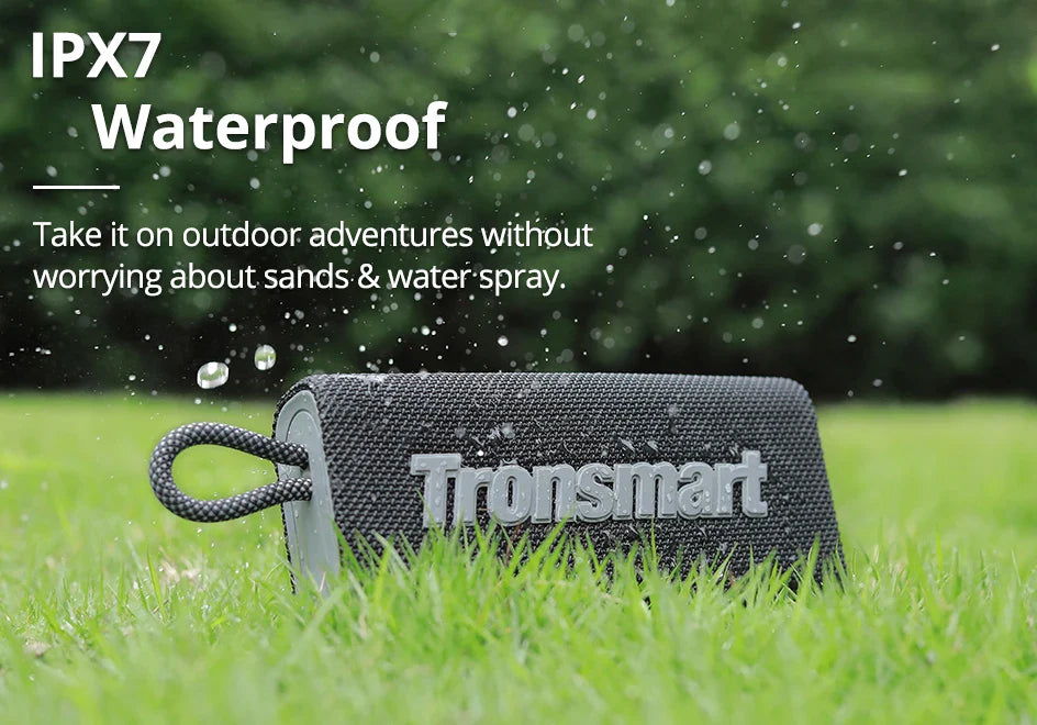 Tronsmart Trip Bluetooth 5.3 Speaker Dual-Driver Portable Speaker Black & Blue
