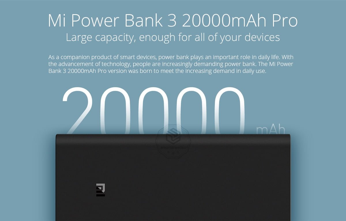 Xiaomi 20000mAh Power Bank 3 45W Power Delivery Version
